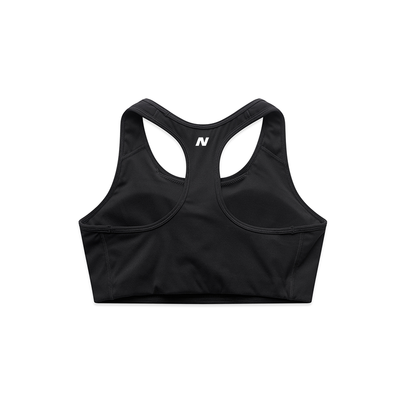 Naked Womens Active Bra Top (Black)