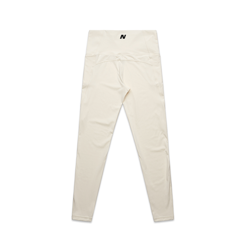 Naked Womens Active Leggings (Ecru)