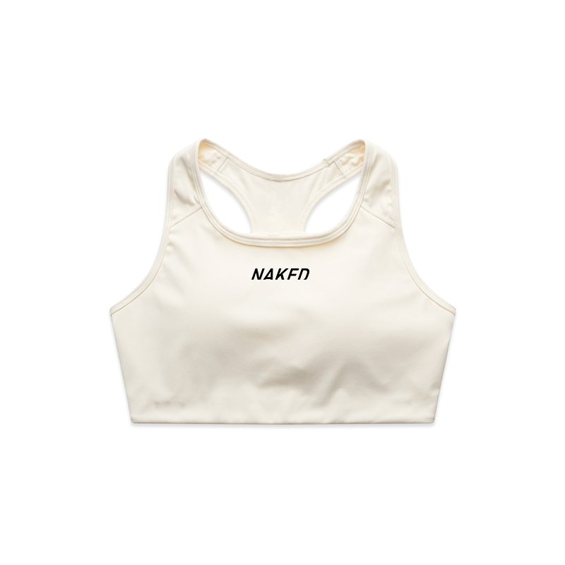 Naked Womens Active Bra Top (Ecru)