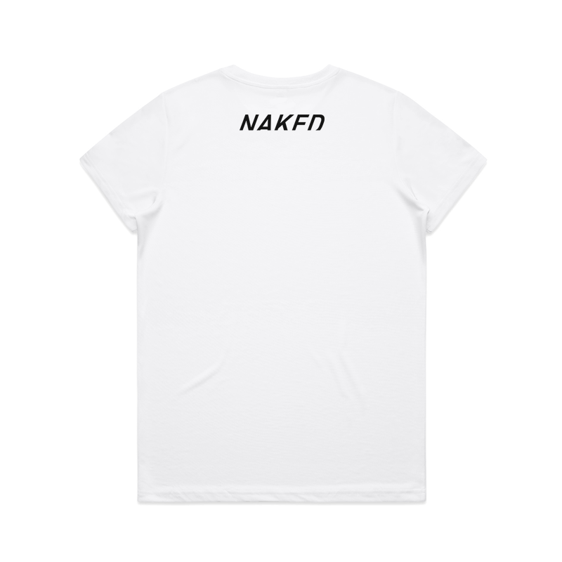 Naked Womens Active Tee (White)
